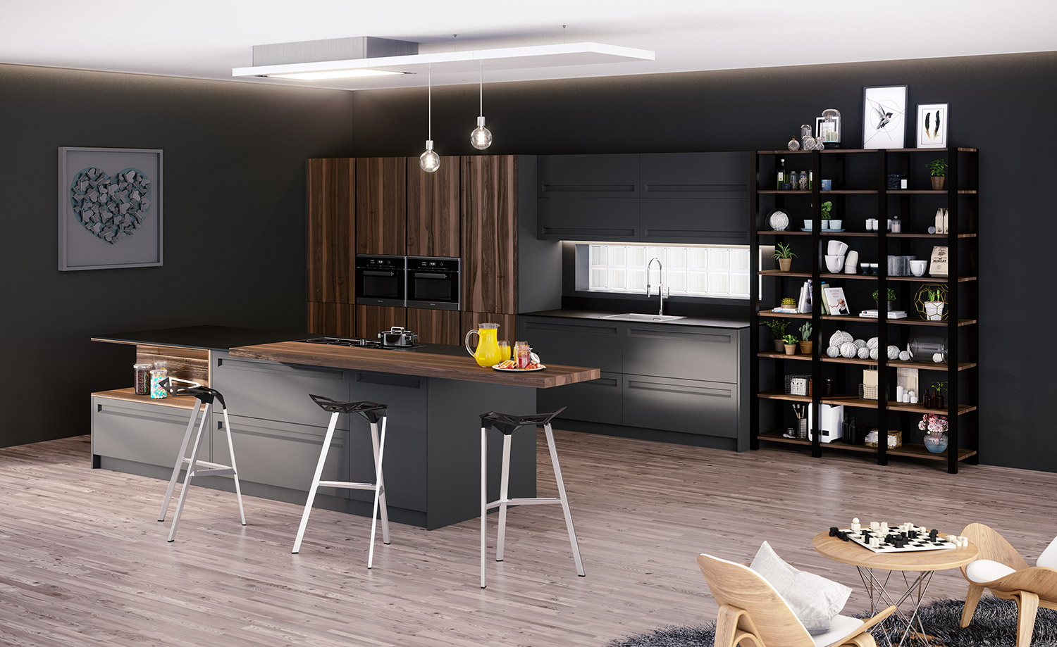 Cocina moderna con isla